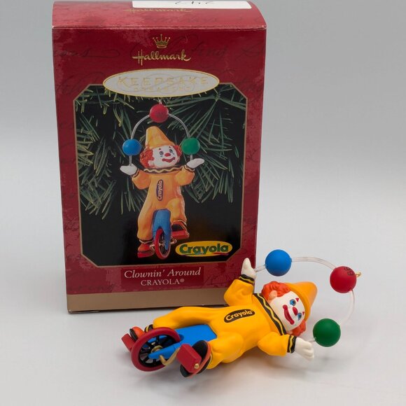 Hallmark Keepsake Clownin' Around Crayola Ornament 1999 NIB - Picture 2 of 11